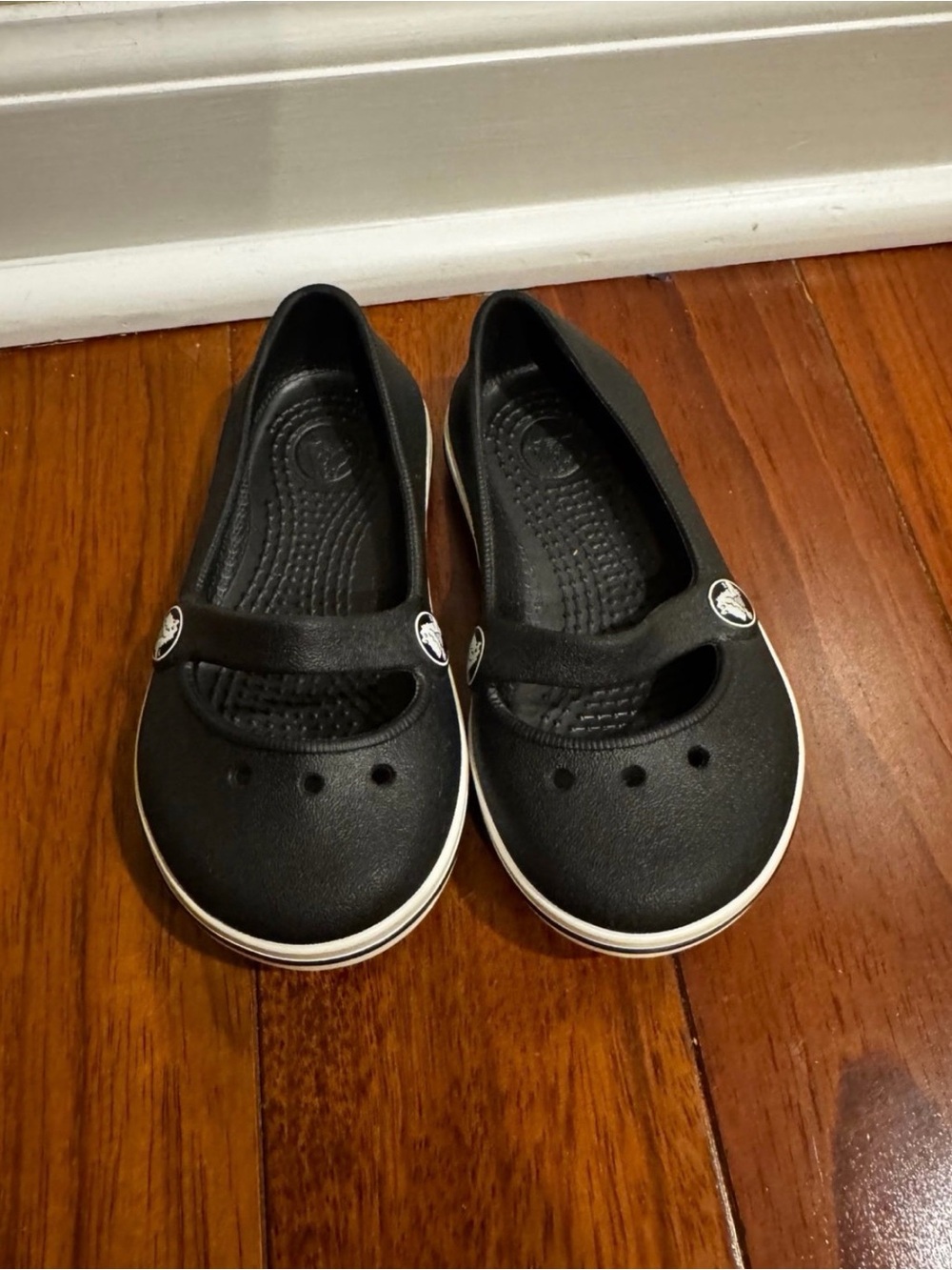 Black Kids Slip-On Mary Jane Shoes
